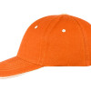 Бейсболка "New Castle" 6-ти панельная, оранжевый/белый Бейсболка "New Castle" 6-ти панельная, оранжевый/белый