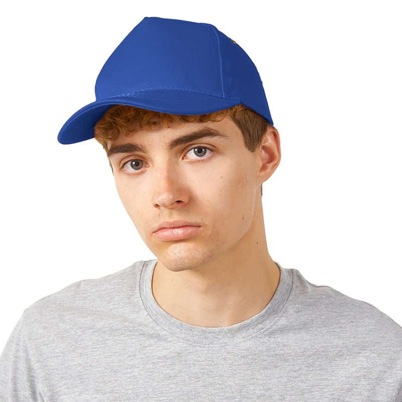 Бейсболка "New York" 5-ти панельная, кл. синий