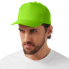 Бейсболка "Poly" 5-ти панельная 120 гр, зеленое яблоко