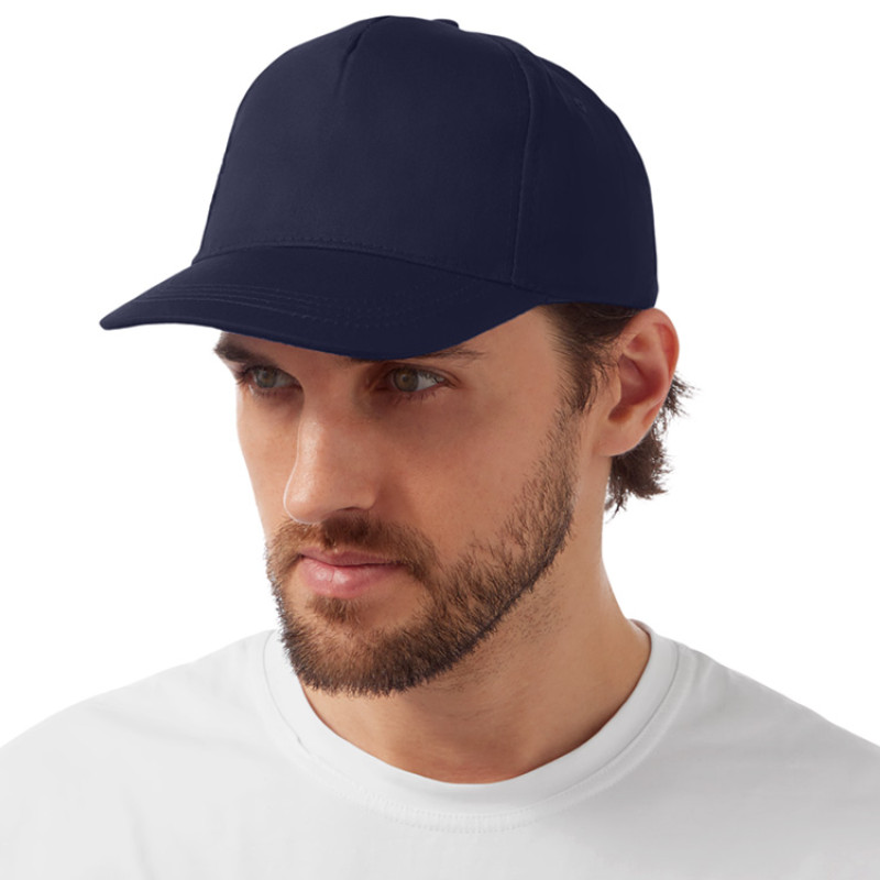 Бейсболка "Мемфис 230" 5-панельная, темно-синяя