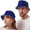 Панама с контрастной окантовкой , классический синий/белый