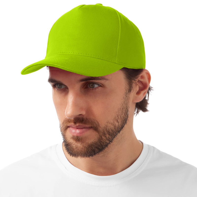 Бейсболка "Florida" 5-ти панельная, зеленое яблоко