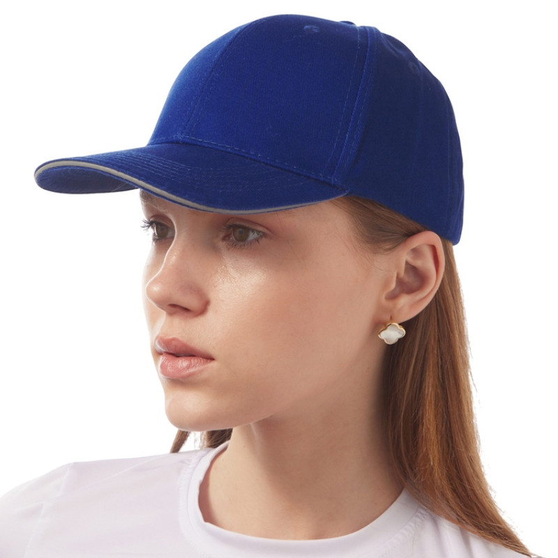 Кепка со светоотражающим кантом, классический синий Кепка со светоотражающим кантом, классический синий