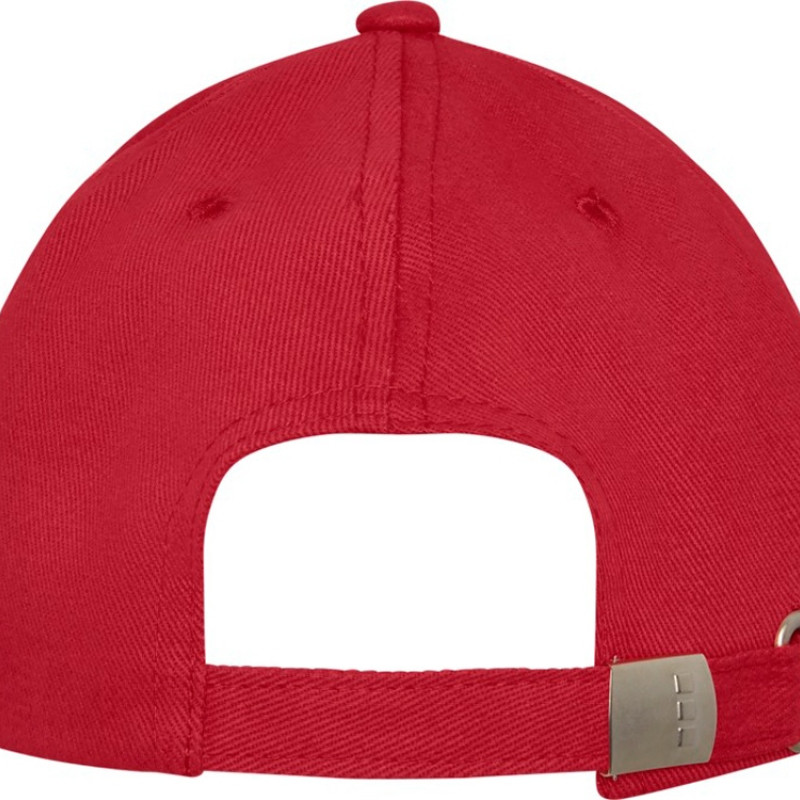 Бейсболка Davis, 6 панелей, красный