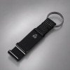 Брелок с подставкой для телефона из переработанного алюминия "Лао", черный Брелок с подставкой для телефона из переработанного алюминия "Лао", черный