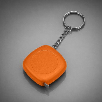 Брелок-рулетка 1м "Block", оранжевый