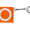 Брелок-рулетка с фонариком, 1 м., оранжевый/белый