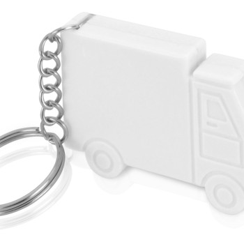Брелок-рулетка "Грузовик",1 м., белый