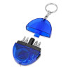Брелок-рулетка с набором отверток и фонариком, синий