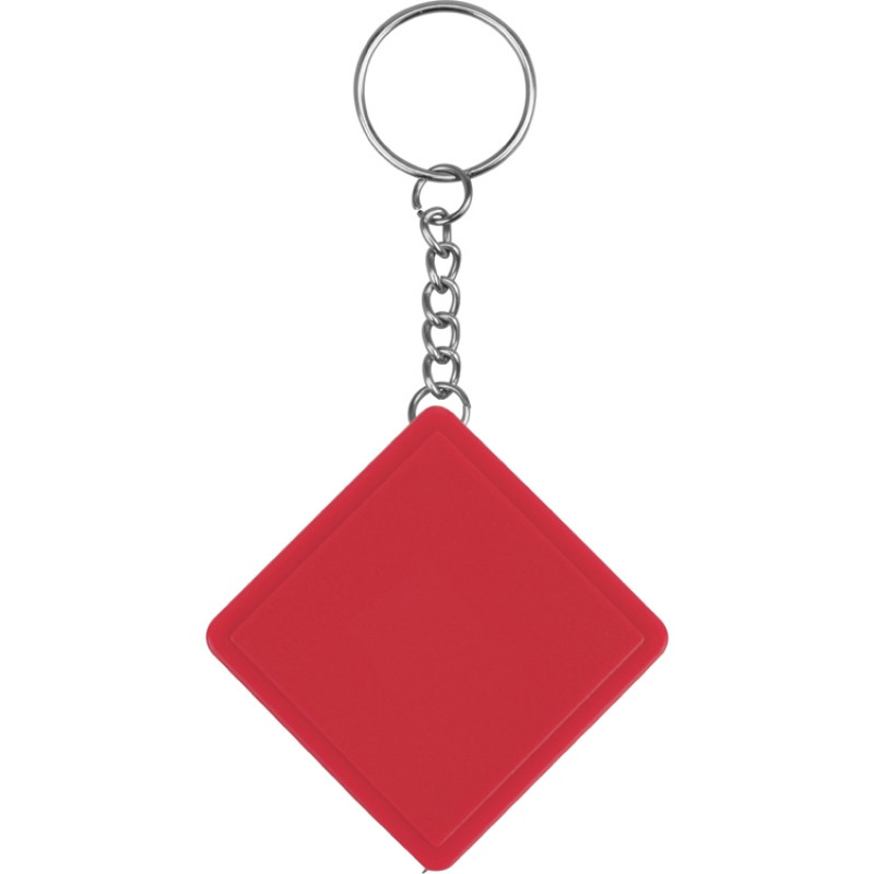 Брелок-рулетка, 1 м., красный