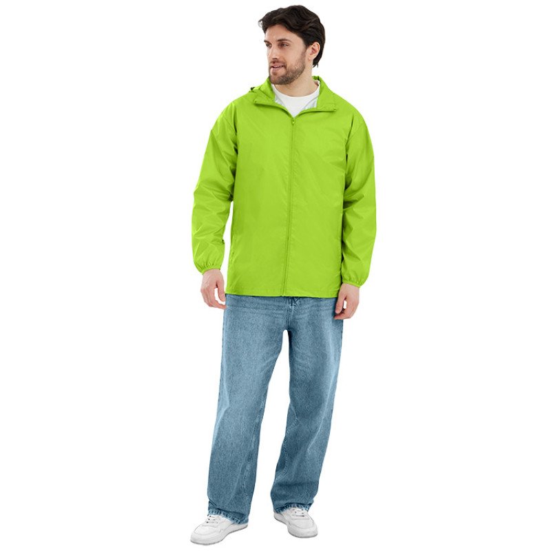Ветровка "Miami 2.0" мужская с чехлом, зеленое яблоко