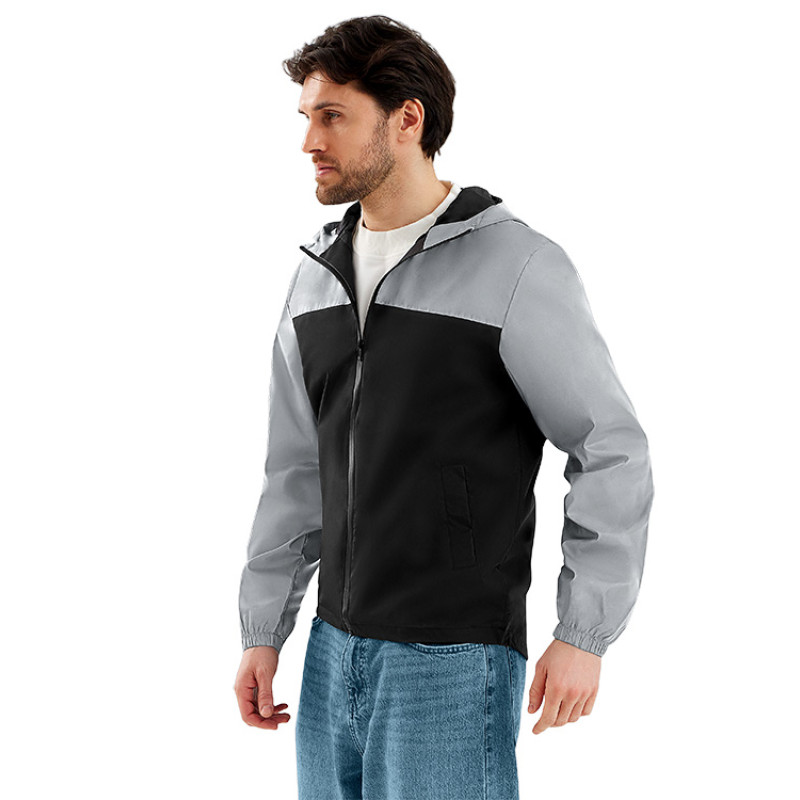 Ветровка светоотражающая «Рефлектор гибрид», светоотражающий/черный Ветровка светоотражающая «Рефлектор гибрид», светоотражающий/черный