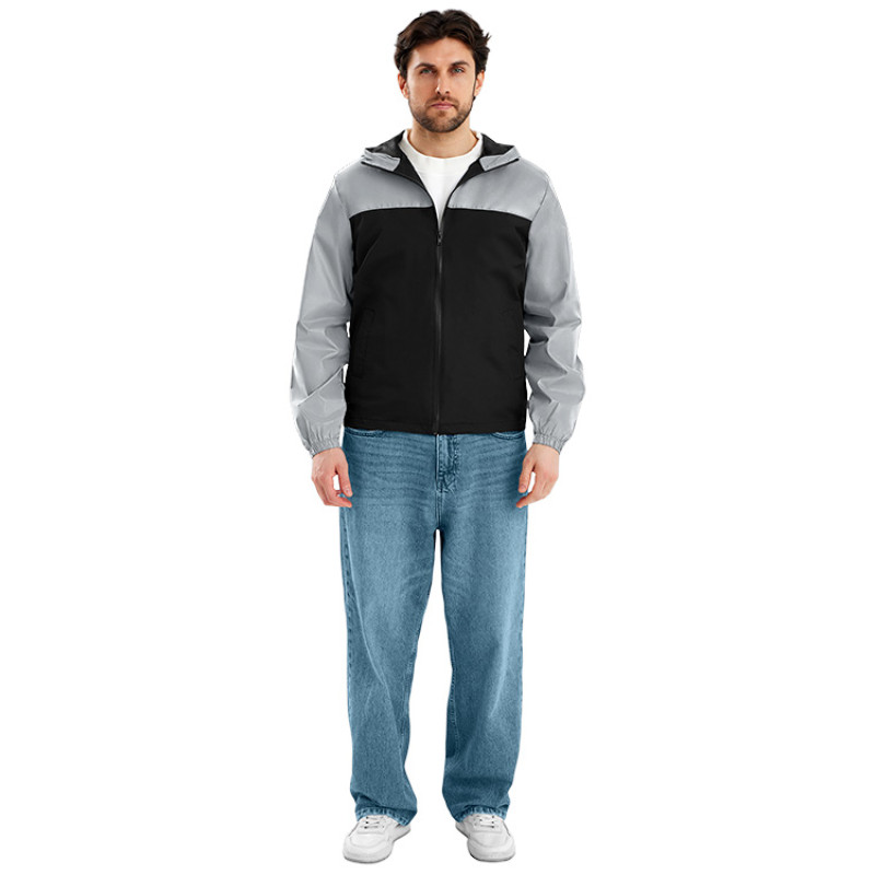 Ветровка светоотражающая «Рефлектор гибрид», светоотражающий/черный Ветровка светоотражающая «Рефлектор гибрид», светоотражающий/черный