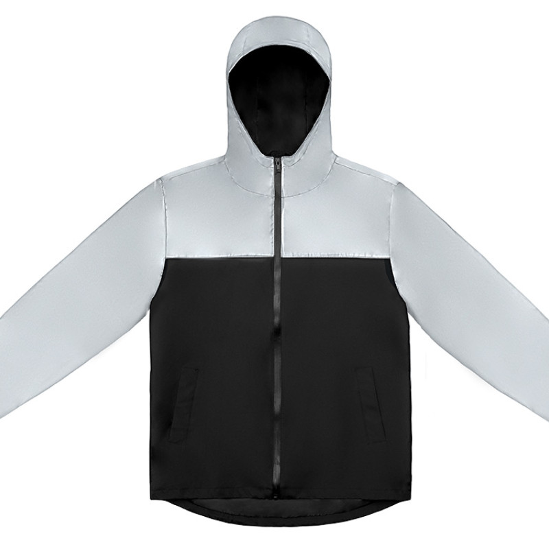 Ветровка светоотражающая «Рефлектор гибрид», светоотражающий/черный Ветровка светоотражающая «Рефлектор гибрид», светоотражающий/черный
