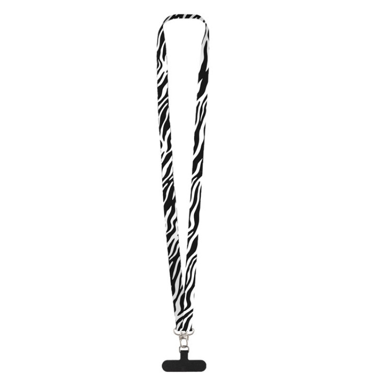 Ланъярд 2,5 см под сублимацию с 2-мя трендовыми карабинами и узким держателем для телефона из ПЭ