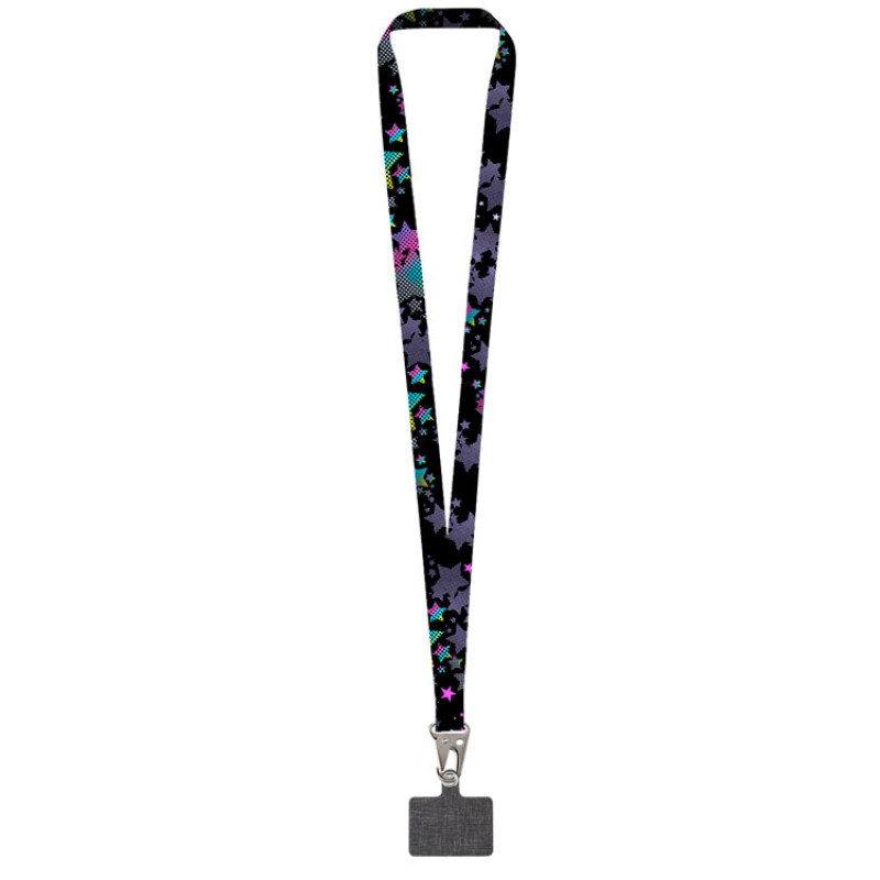 Ланъярд 2,5 см под сублимацию с большим карабином и большим держателем для телефона из ПЭ