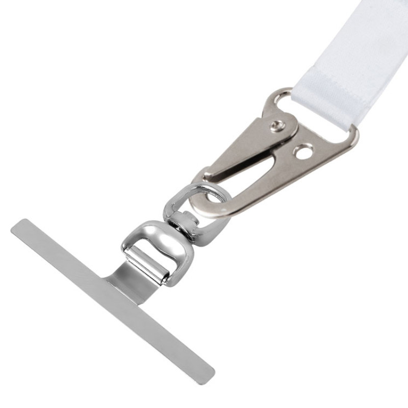 Ланъярд 2,5 см под сублимацию с большим карабином и металлическим держателем для телефона