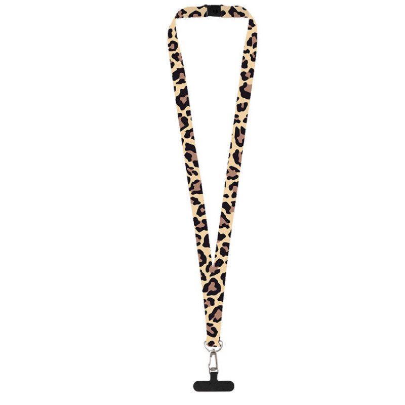 Ланъярд 2 см под сублимацию с трендовым карабином, замком обрыва и узким держателем для телефона из ПЭ, серебристый