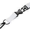 Ланъярд 2 см под сублимацию с карабином и межуровневым замком, черный