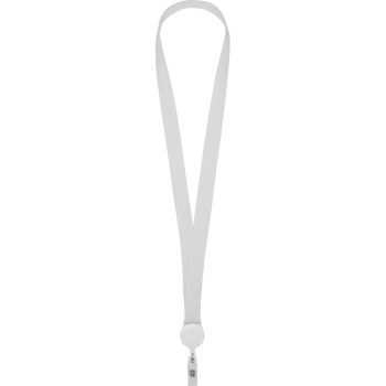 Ланьярд с ретрактором, белый