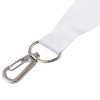 Ланъярд 2 см под сублимацию с трендовым карабином, серебристый