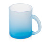 Стеклянная матовая кружка "Омбре" с градиентом для сублимации, синий