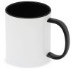 Керамическая кружка со стеклянной ручкой для сублимации "Charm", черный