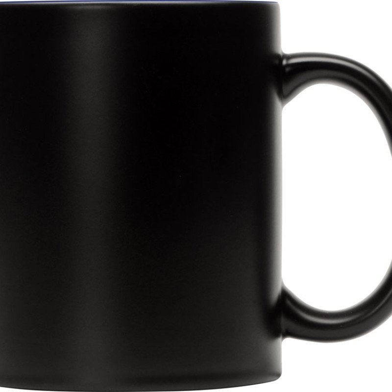 Кружка-хамелеон Surprise матовая, черный/синий (P)