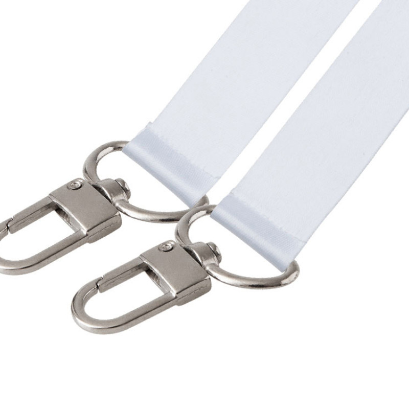 Ланъярд 2,5 см под сублимацию с 2-мя трендовыми карабинами