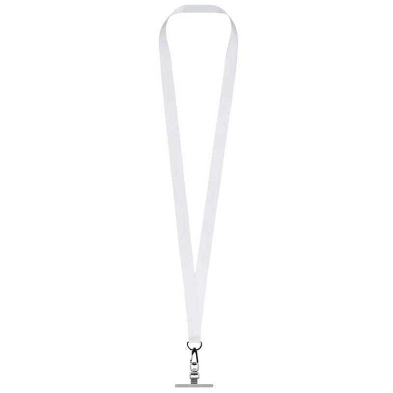 Ланъярд 2 см под сублимацию с трендовым карабином и металлическим держателем для телефона, черный