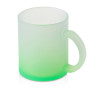 Стеклянная матовая кружка "Омбре" с градиентом для сублимации, зеленое яблоко