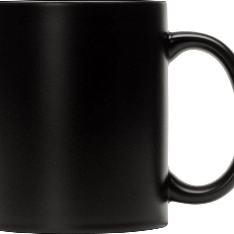 Кружка-хамелеон Surprise матовая, черный/черный (Р)