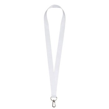 Ланъярд 2 см под сублимацию с трендовым карабином, серебристый