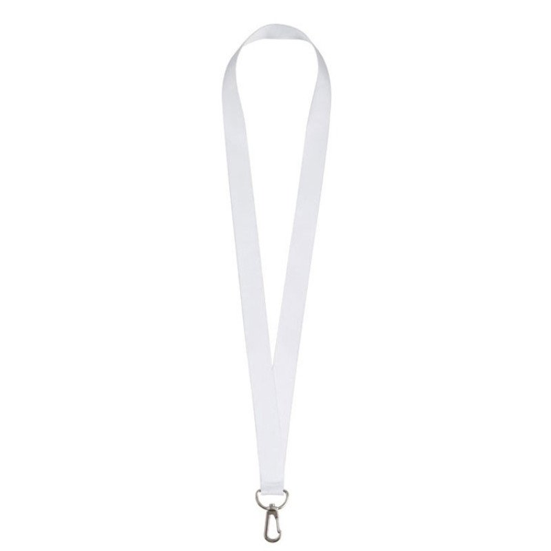 Ланъярд 2 см под сублимацию с трендовым карабином, серебристый