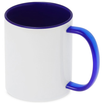 Керамическая кружка со стеклянной ручкой для сублимации "Charm", синий