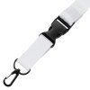 Ланъярд 2 см под сублимацию с карабином и межуровневым замком, черный