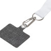Ланъярд 2 см под сублимацию с трендовым карабином и большим держателем для телефона из ПЭ, серебристый