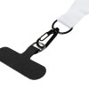 Ланъярд 2 см под сублимацию с трендовым карабином и узким держателем для телефона из ПЭ, черный