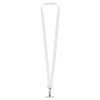 Ланъярд 2 см под сублимацию с 2-мя трендовыми карабинами и металлическим держателем для телефона, серебристый