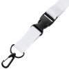 Ланъярд 2 см под сублимацию с карабином, межуровневым замком и замком обрыва, черный