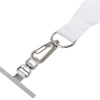 Ланъярд 2 см под сублимацию с трендовым карабином и металлическим держателем для телефона, серебристый