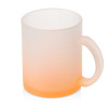 Стеклянная матовая кружка "Омбре" с градиентом для сублимации, оранжевый