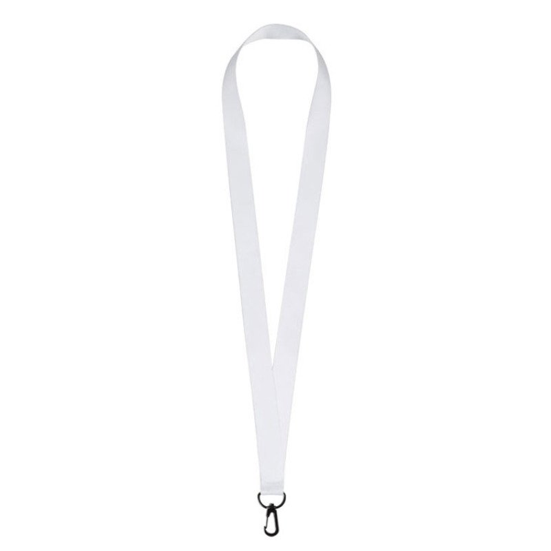 Ланъярд 2 см под сублимацию с трендовым карабином, черный