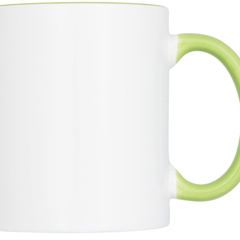 Цветная кружка Pix для сублимации, белый/зеленый