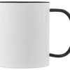Керамическая кружка со стеклянной ручкой для сублимации "Charm", черный