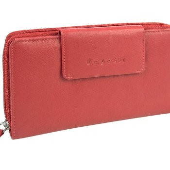 Кошелёк BUGATTI ЗЕНИТ | VERTICE, красный, натуральная воловья кожа, 19,5х3,5х11 см