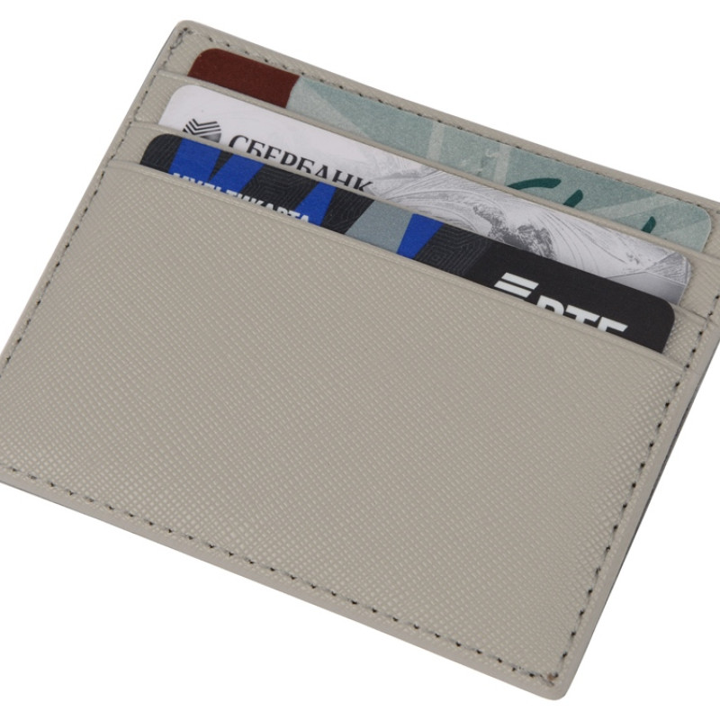 Чехол для карточек и купюр Weekend из ПВХ, серый