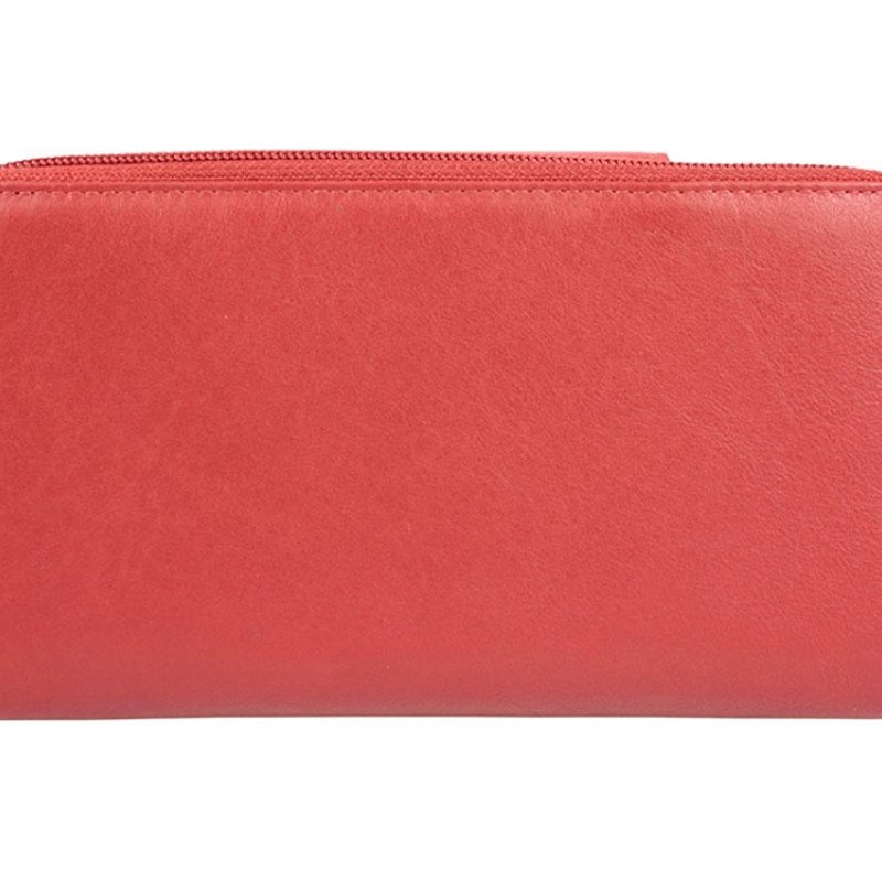 Кошелёк BUGATTI ЗЕНИТ | VERTICE, красный, натуральная воловья кожа, 19,5х3,5х11 см