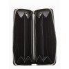 Кошелёк BUGATTI АТЛАНТА | ATLANTA, на молнии, чёрный, натуральная воловья кожа, 19,5х2,5х10,5 см