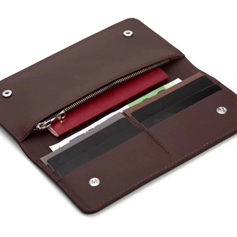 Бумажник Клайд, коричневый